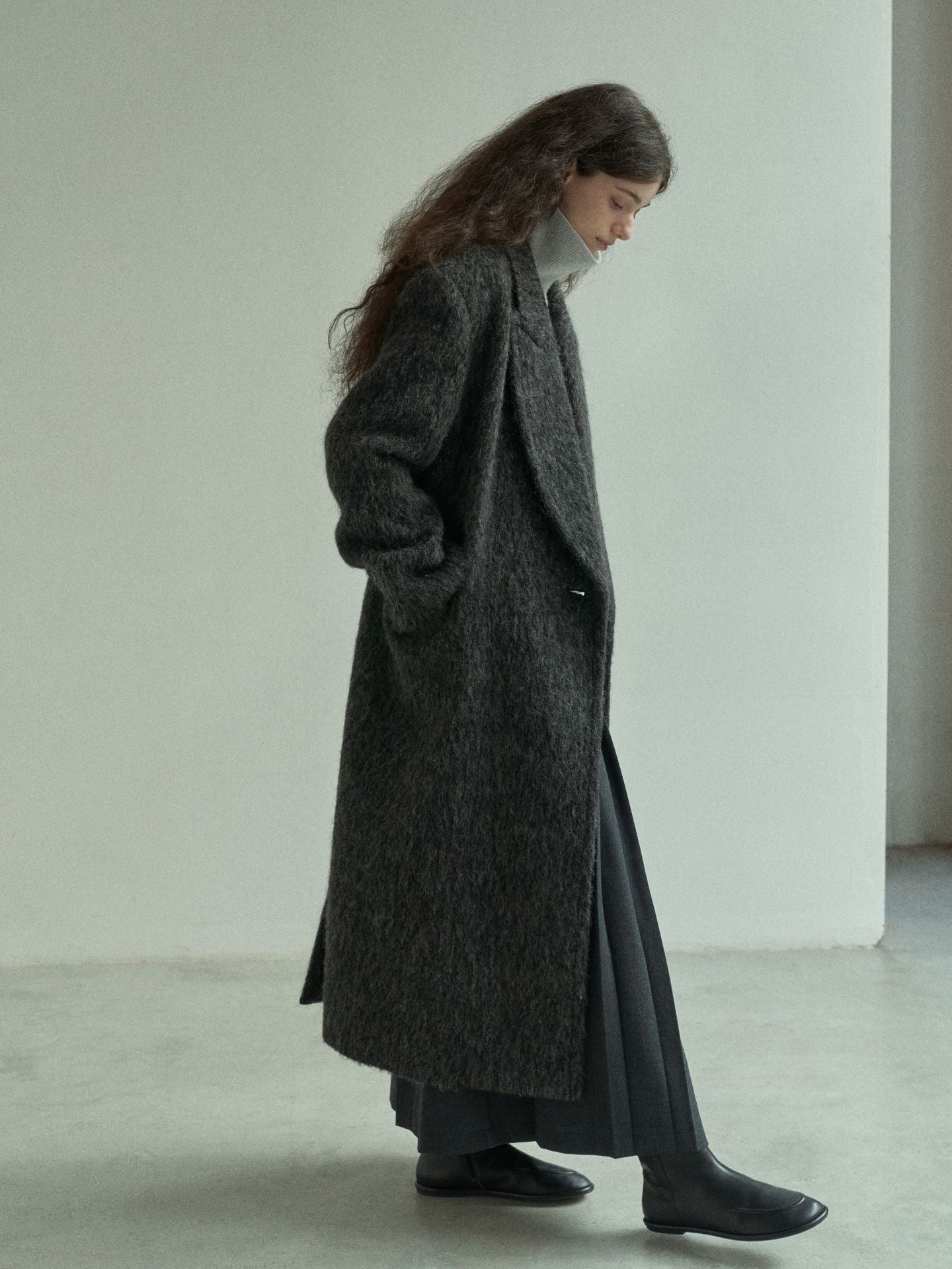Handmade Lamb Wool Allison Overcoat