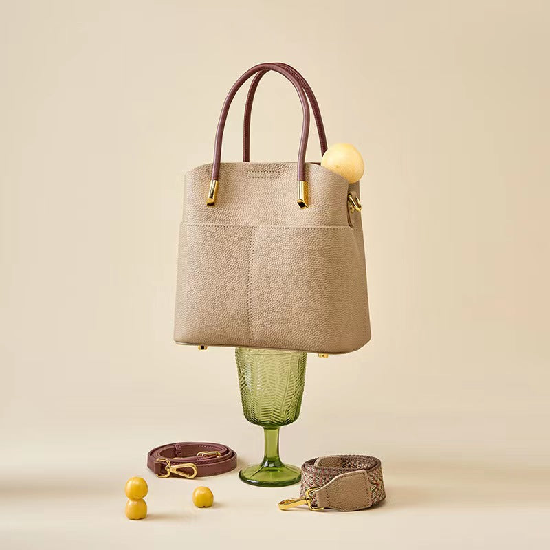 First Layer Cowhide Verna Shoulder/Tote Bag