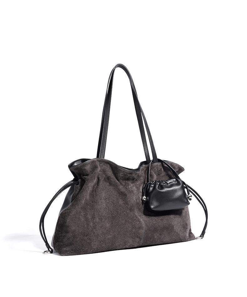 Suede Cloud Shoulder - Grey