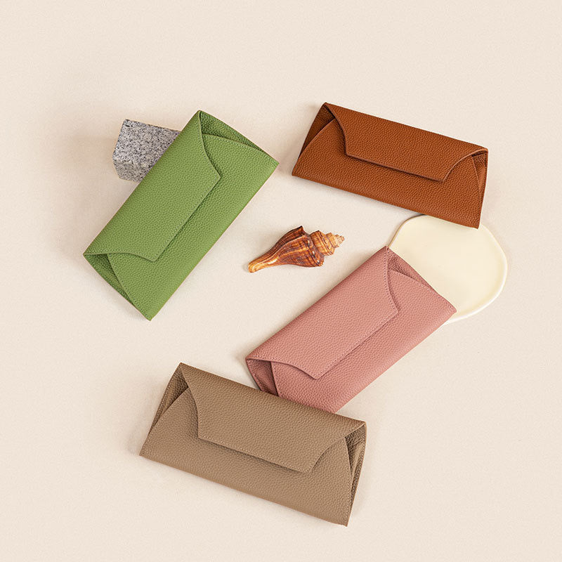 First Layer Cowhide Carnelian Card/Hand Bag