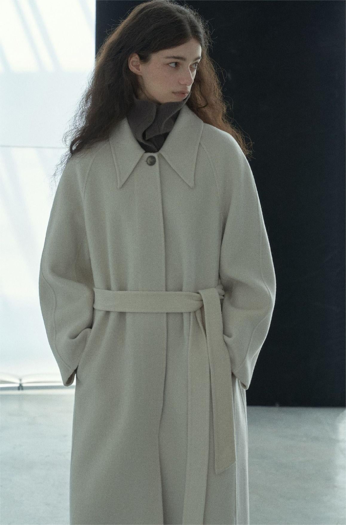 Handmade Lamb Wool Barbara Overcoat
