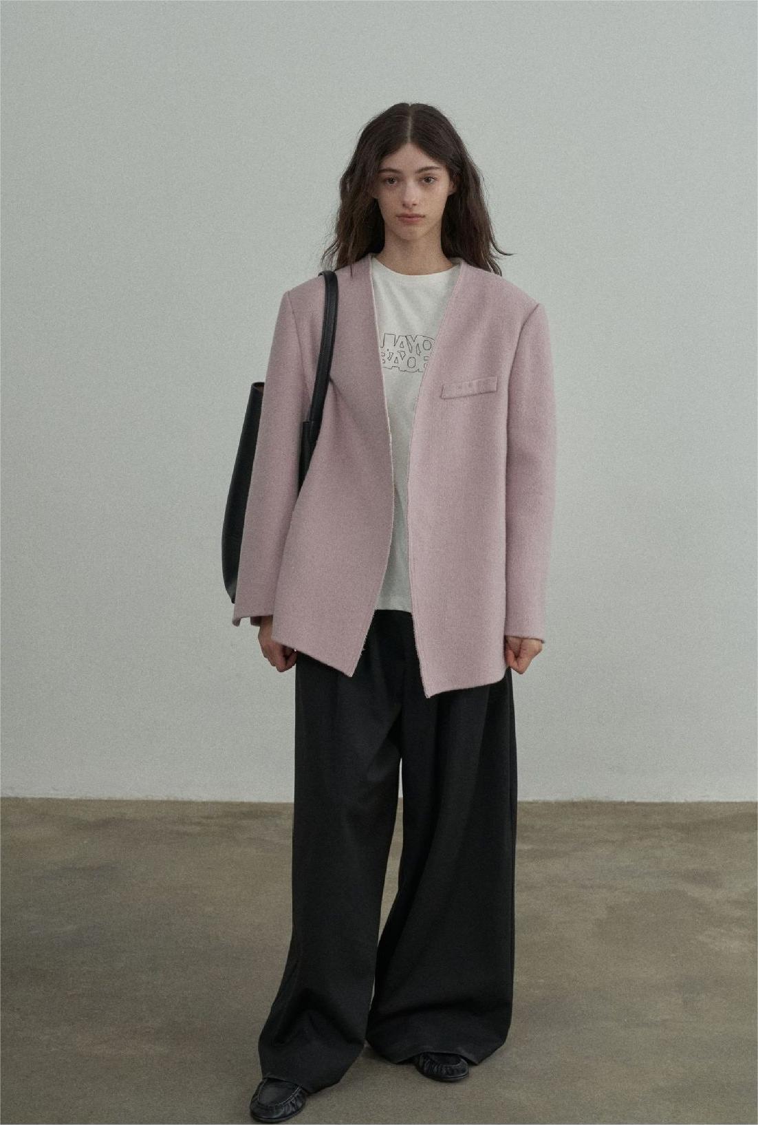 Handmade Lamb Wool Beata Overcoat