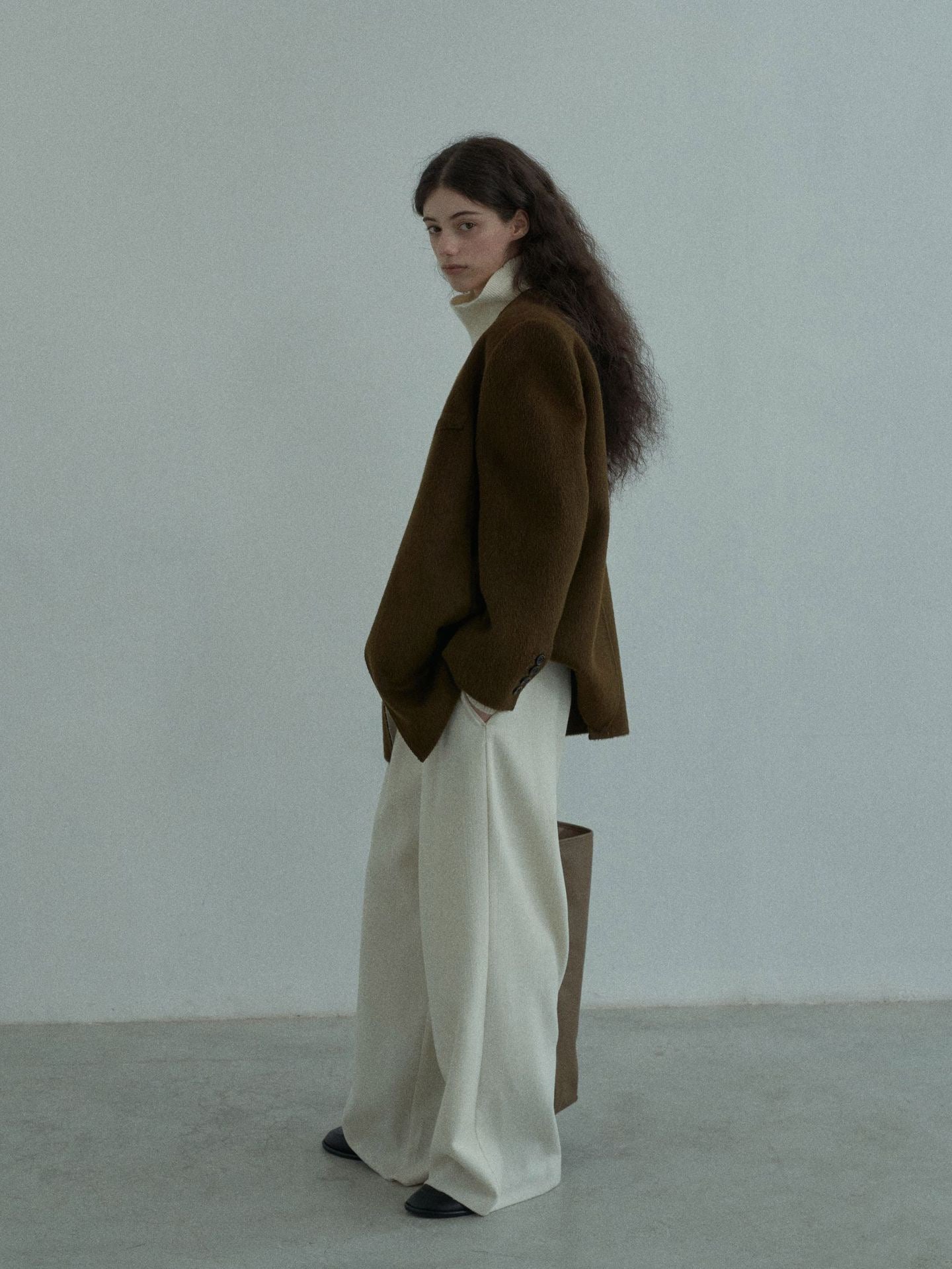 Handmade Lamb Wool Beata Overcoat