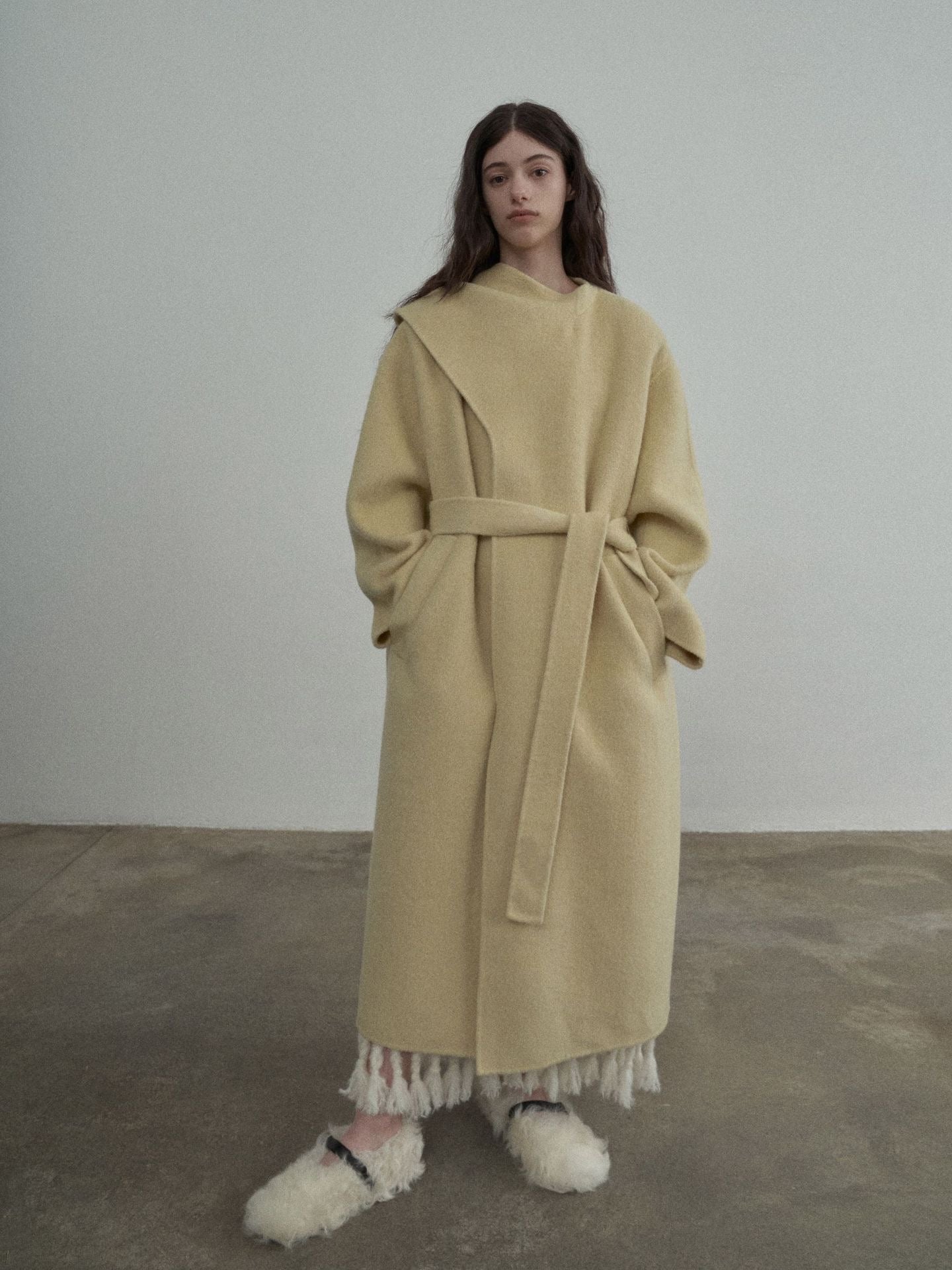 Handmade Lamb Wool Charlotte Overcoat