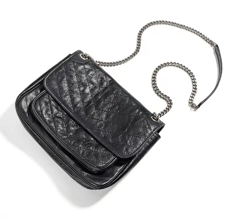 First Layer Cowhide Lennon Shoulder Bag