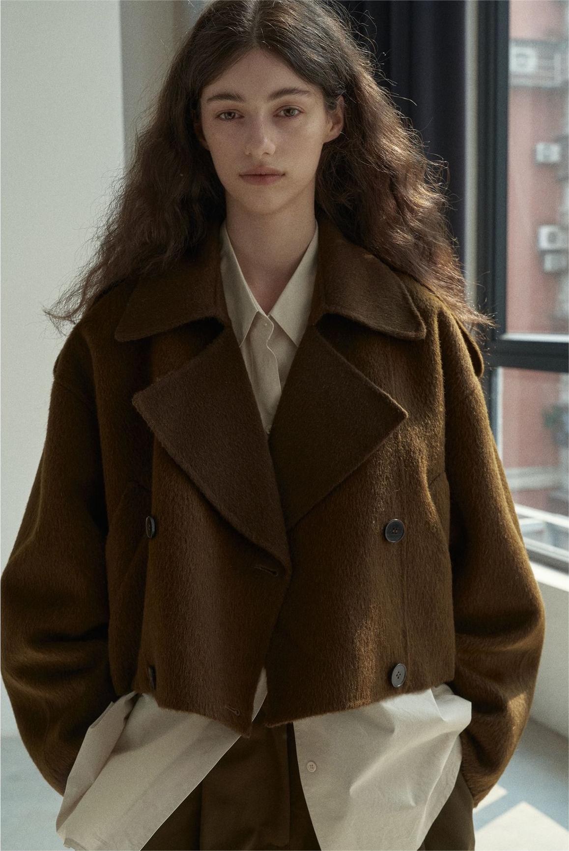 Handmade Lamb Wool Isabella Overcoat