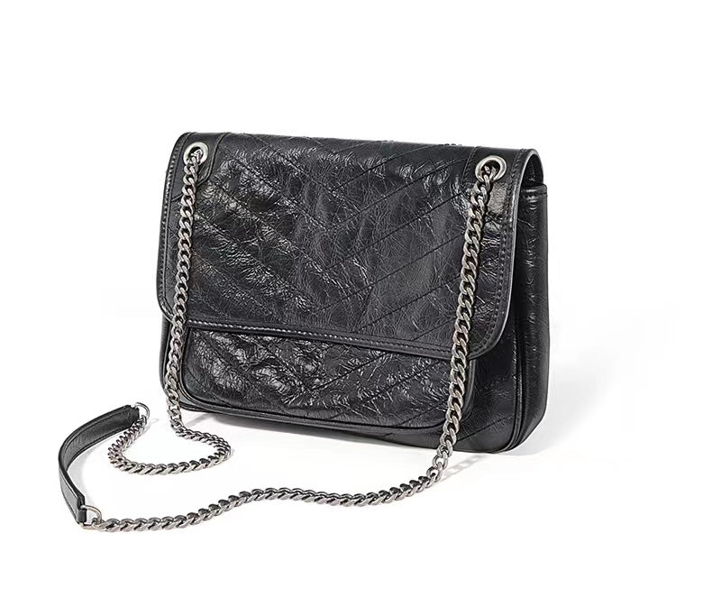 First Layer Cowhide Lennon Shoulder Bag