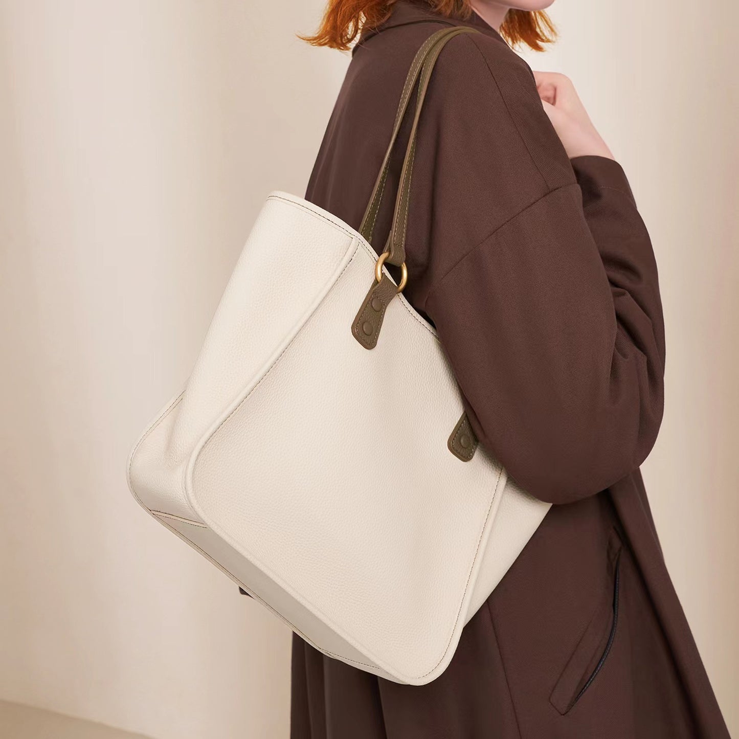 First Layer Cowhide Londyn Shoulder Bag