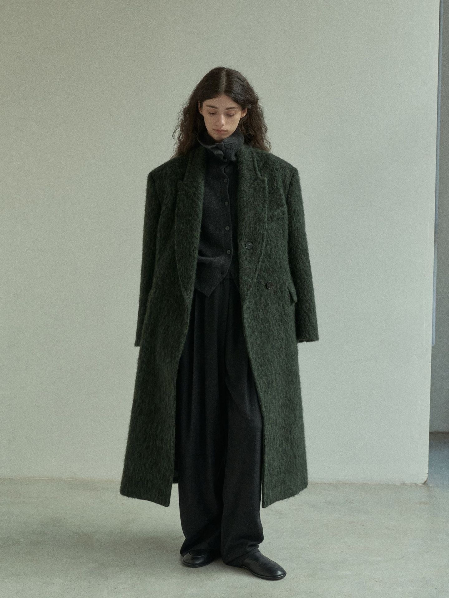 Handmade Lamb Wool Allison Overcoat