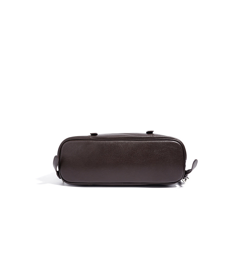 Vegetable-Tanned Cowhide Backpack - Black