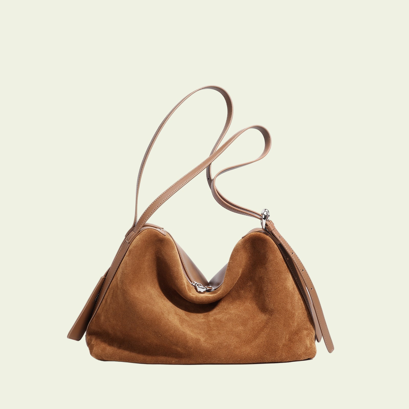 Suede Pillow Shoulder - Coffee
