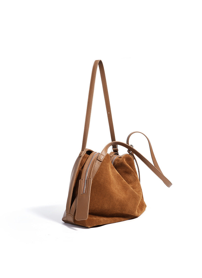 Suede Pillow Shoulder - Coffee