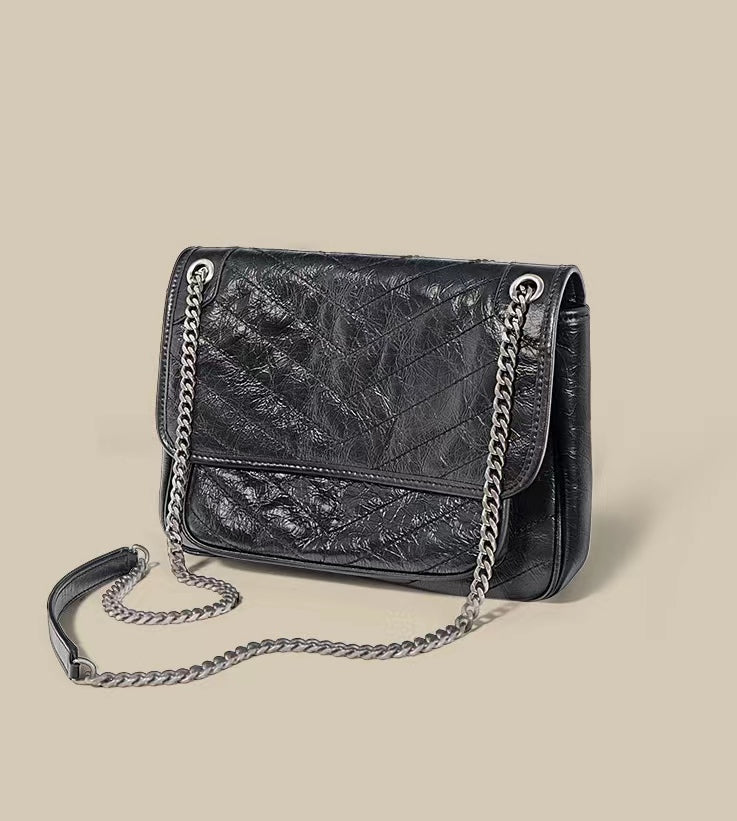 First Layer Cowhide Lennon Shoulder Bag