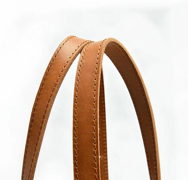 First Layer Cowhide Madrid Woven Tote/Shoulder Bag