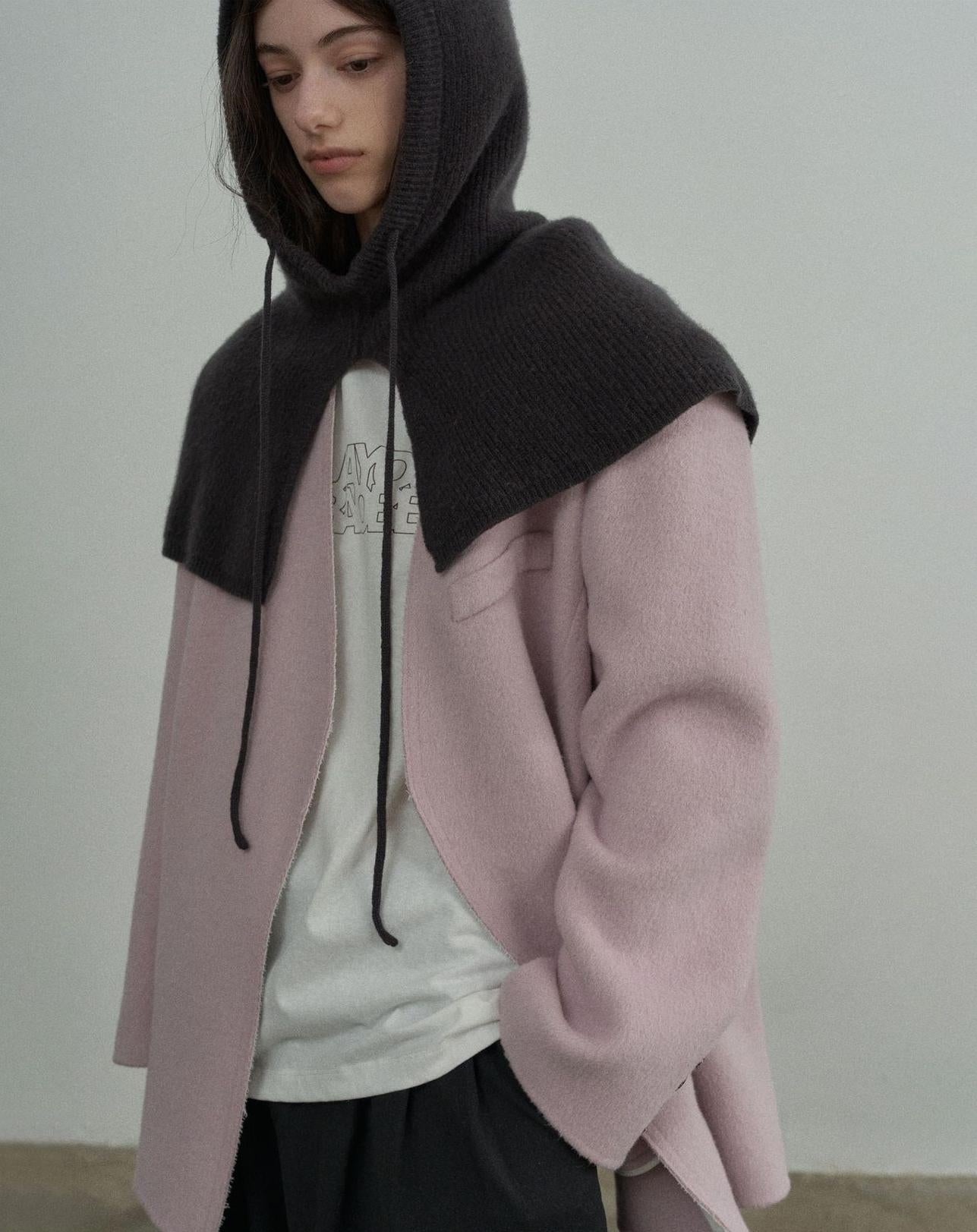 Handmade Lamb Wool Beata Overcoat