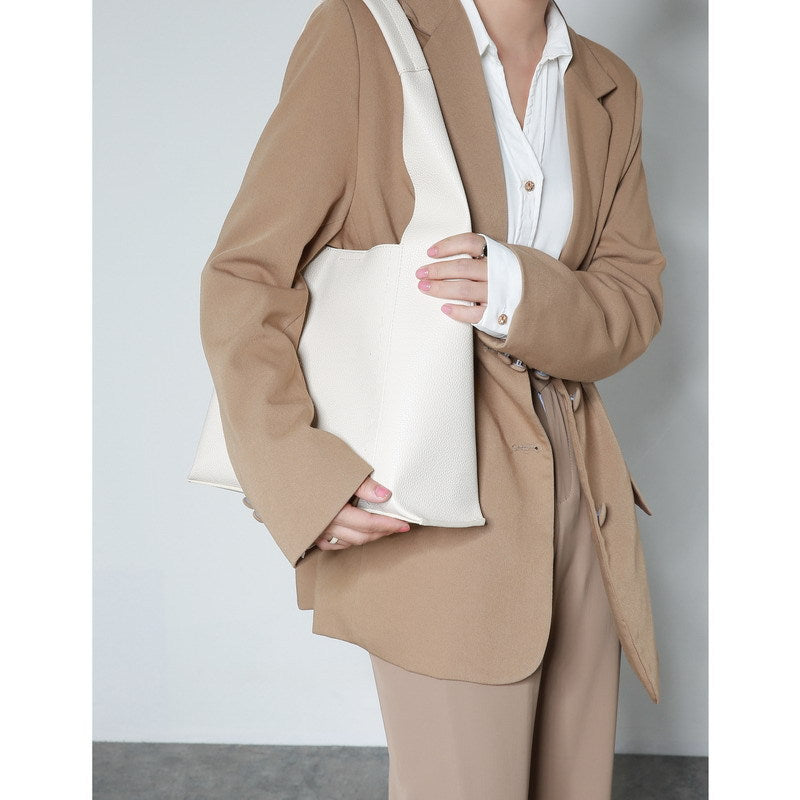 Calf Leather Mya Shoulder/Tote Bag