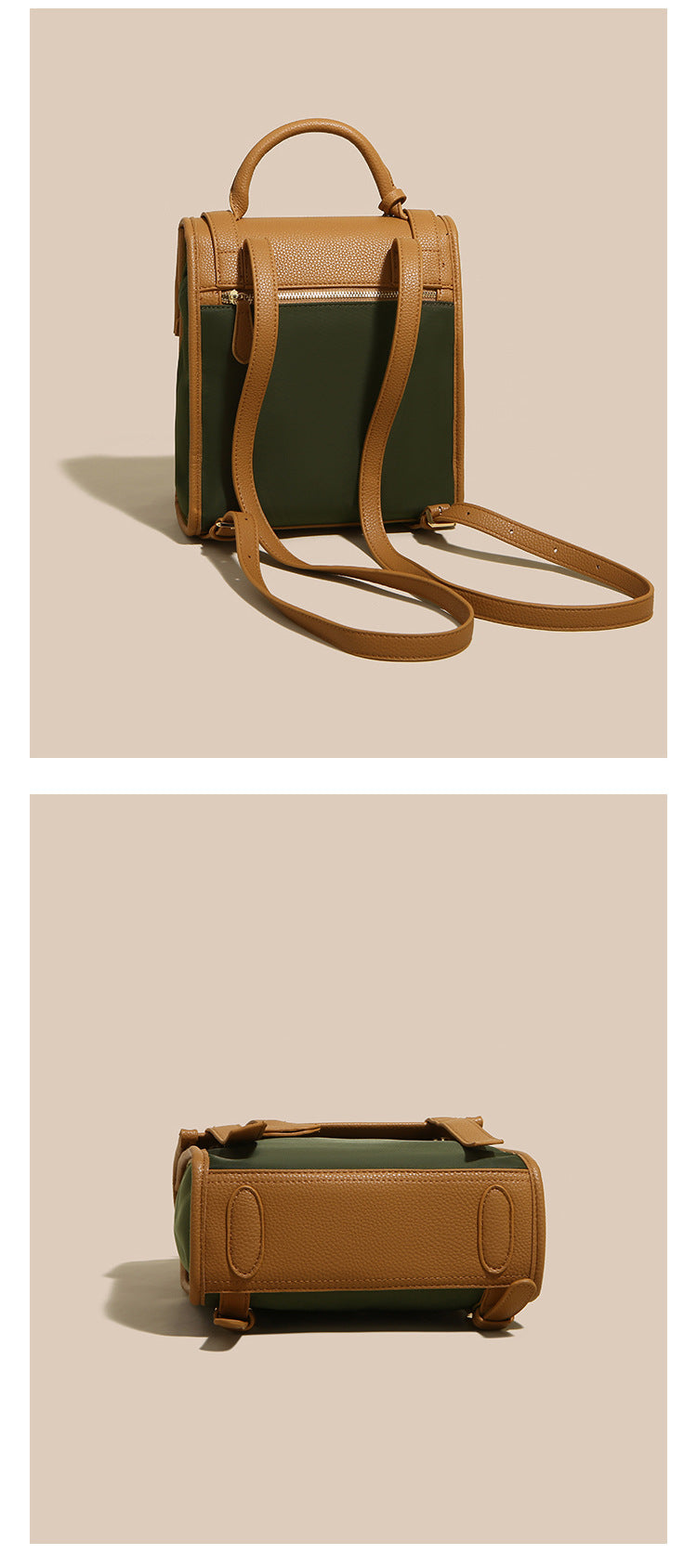 Calf Leather Jade Backpack