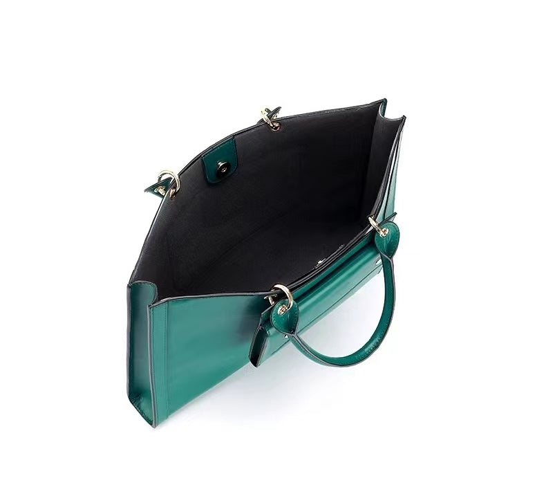 First Layer Cowhide Office Bag