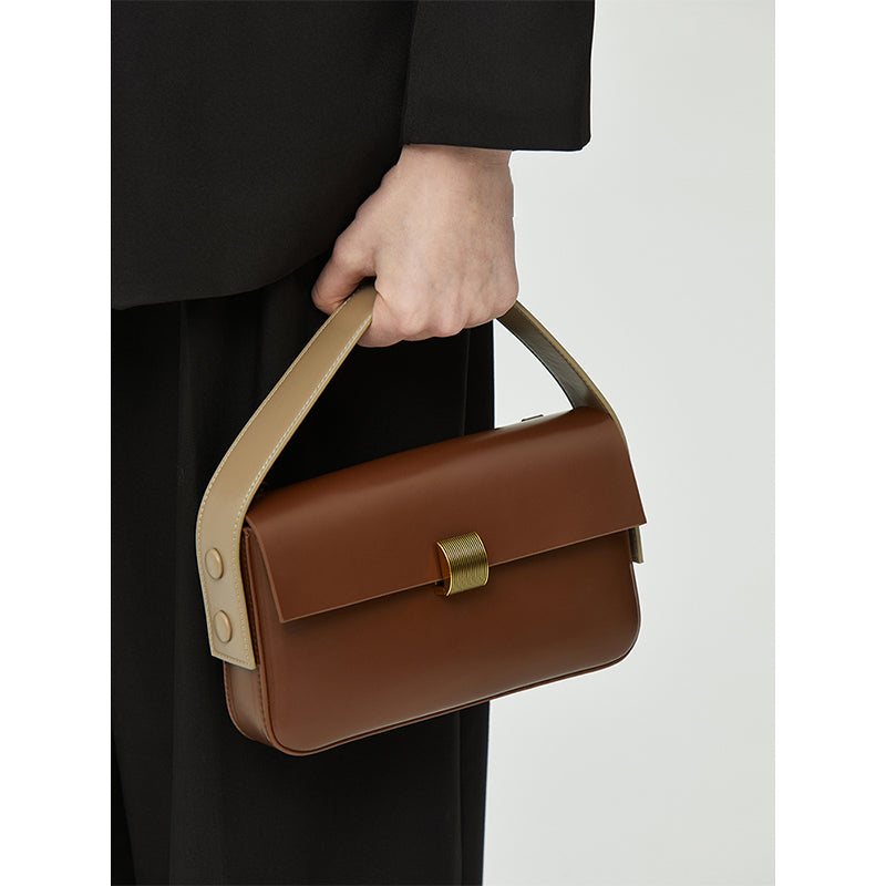 Riley Top Handle Bag - Caramel