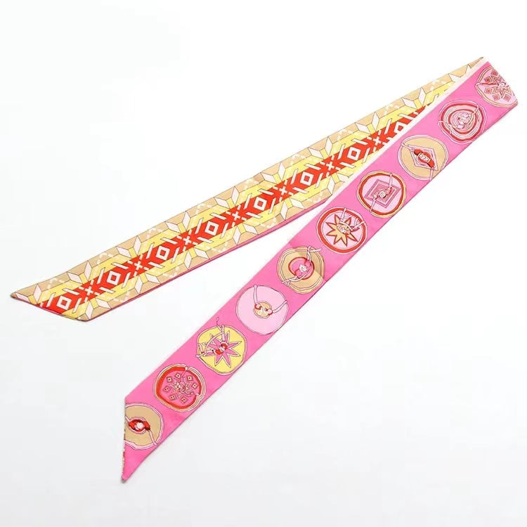 Circle Dance Faux Silk Scarf