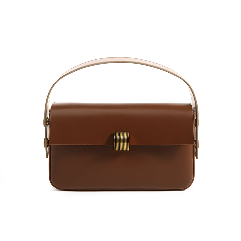 Riley Top Handle Bag - Caramel