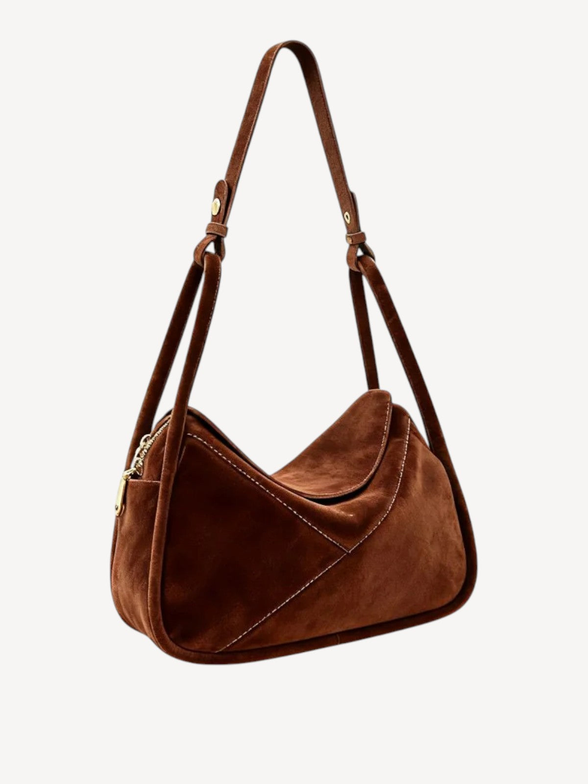 Carnaby Shoulder - Coffee Suede