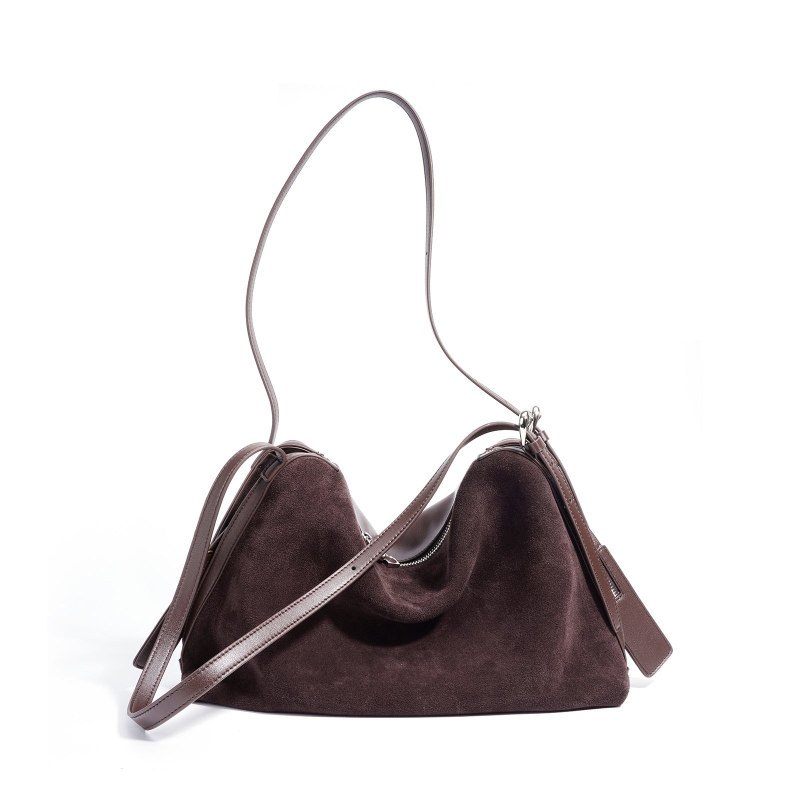 Suede Pillow Shoulder - Coffee