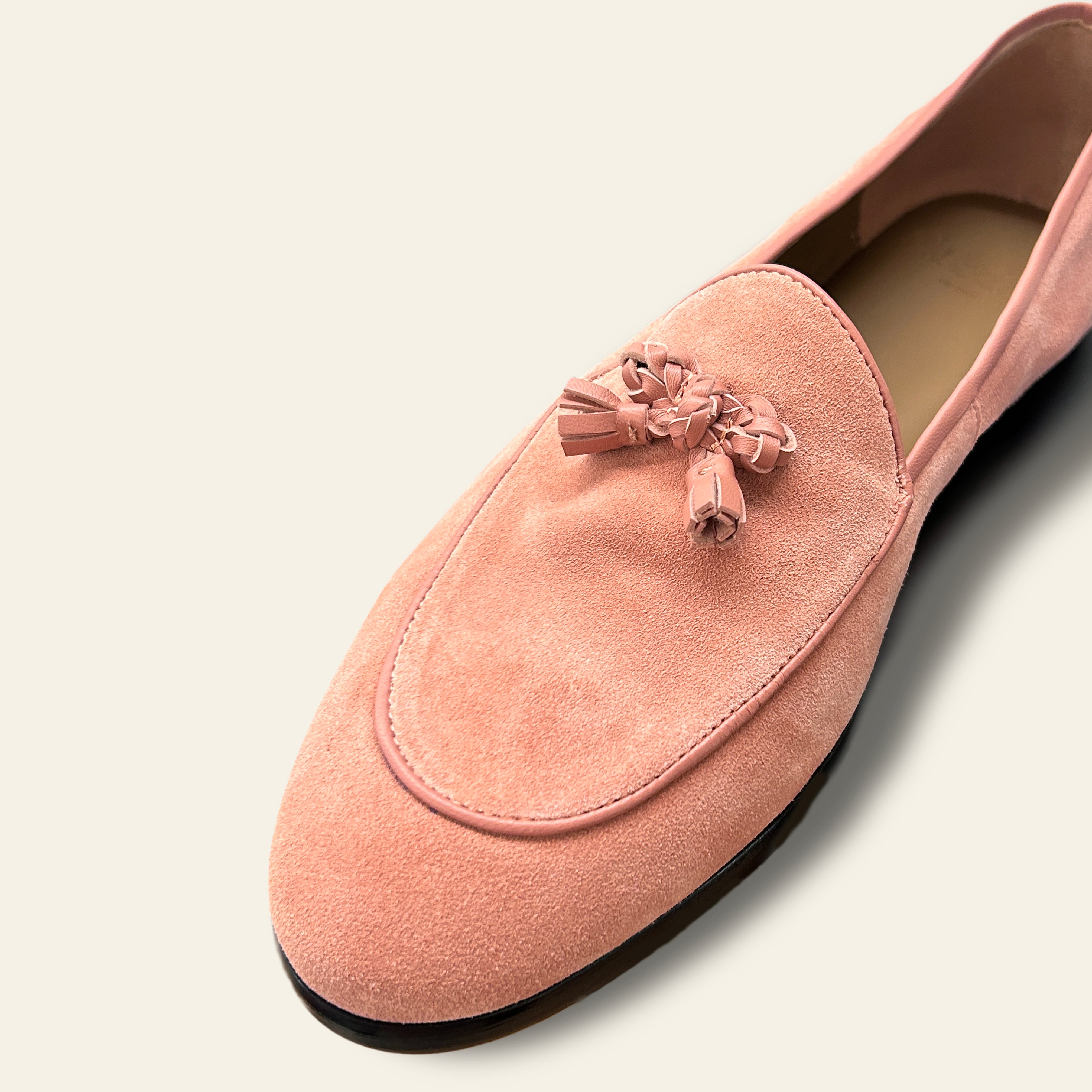 Mia Suede Loafer - Pink Lady