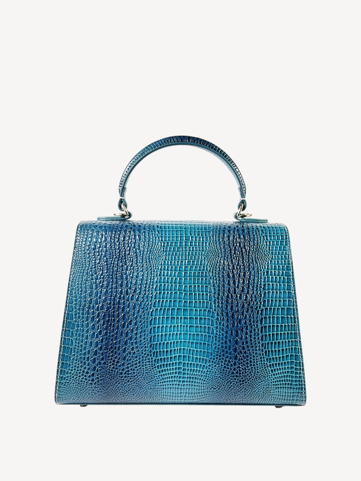 "Mi" Midi Top Handle - Croc Embossed