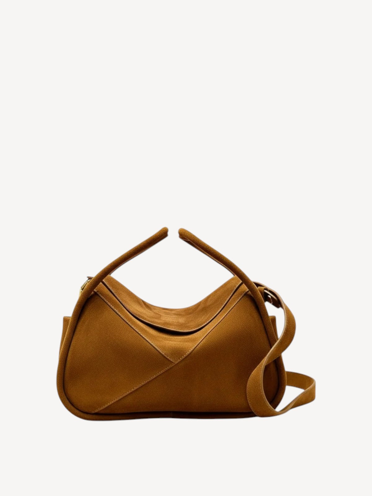 Carnaby Shoulder - Brown Suede