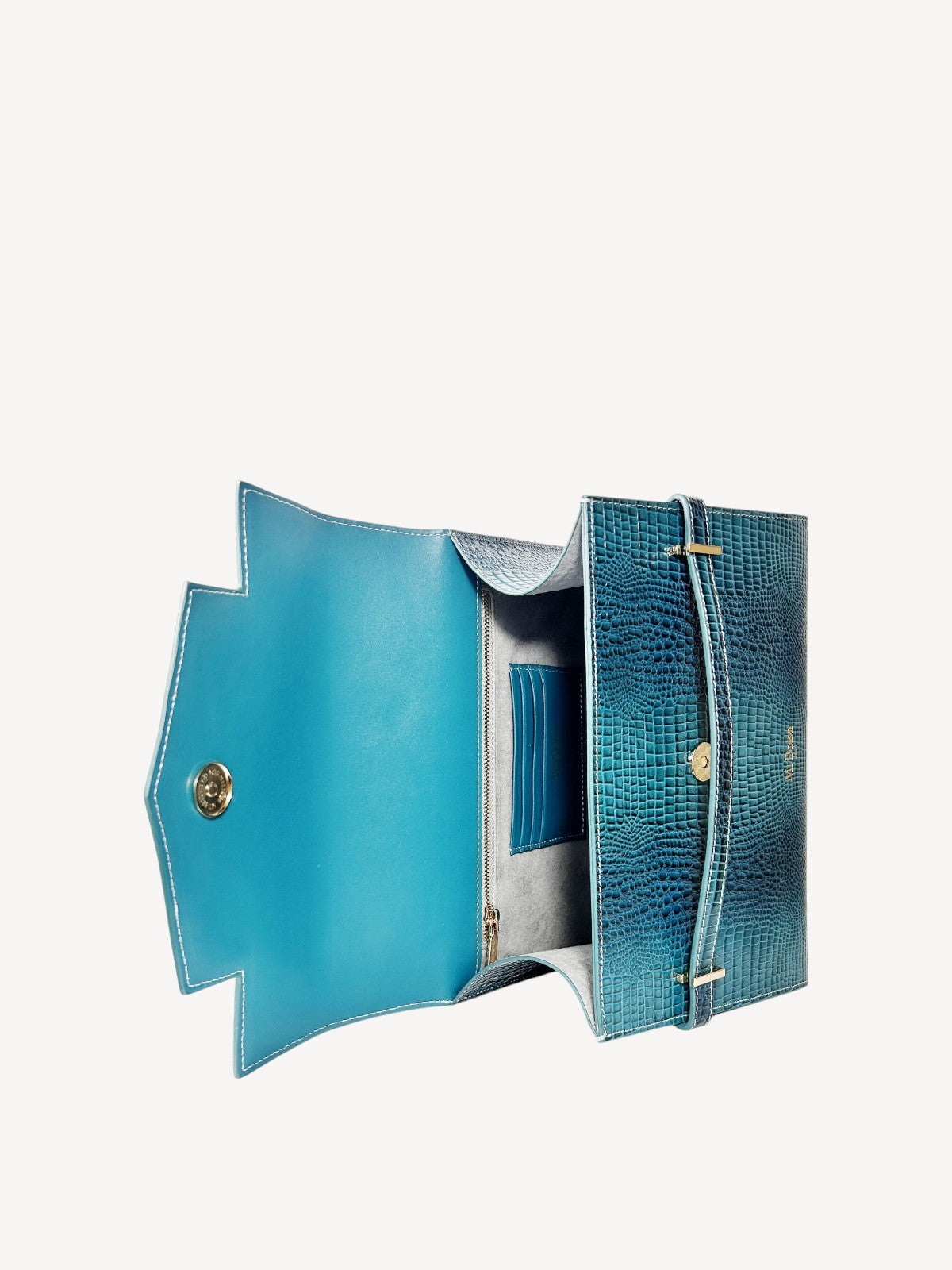 "Mi" Midi Top Handle - Croc Embossed
