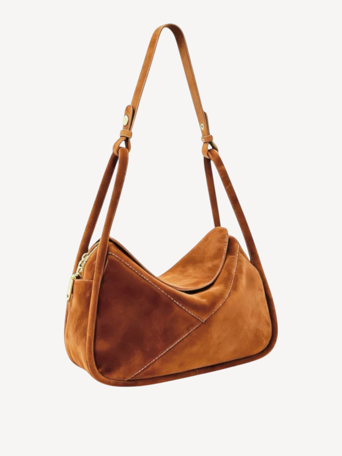 Carnaby Shoulder - Brown Suede