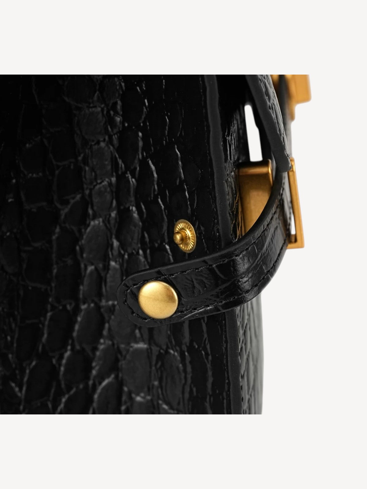 Kensington - Top Handle in Croc Embossed