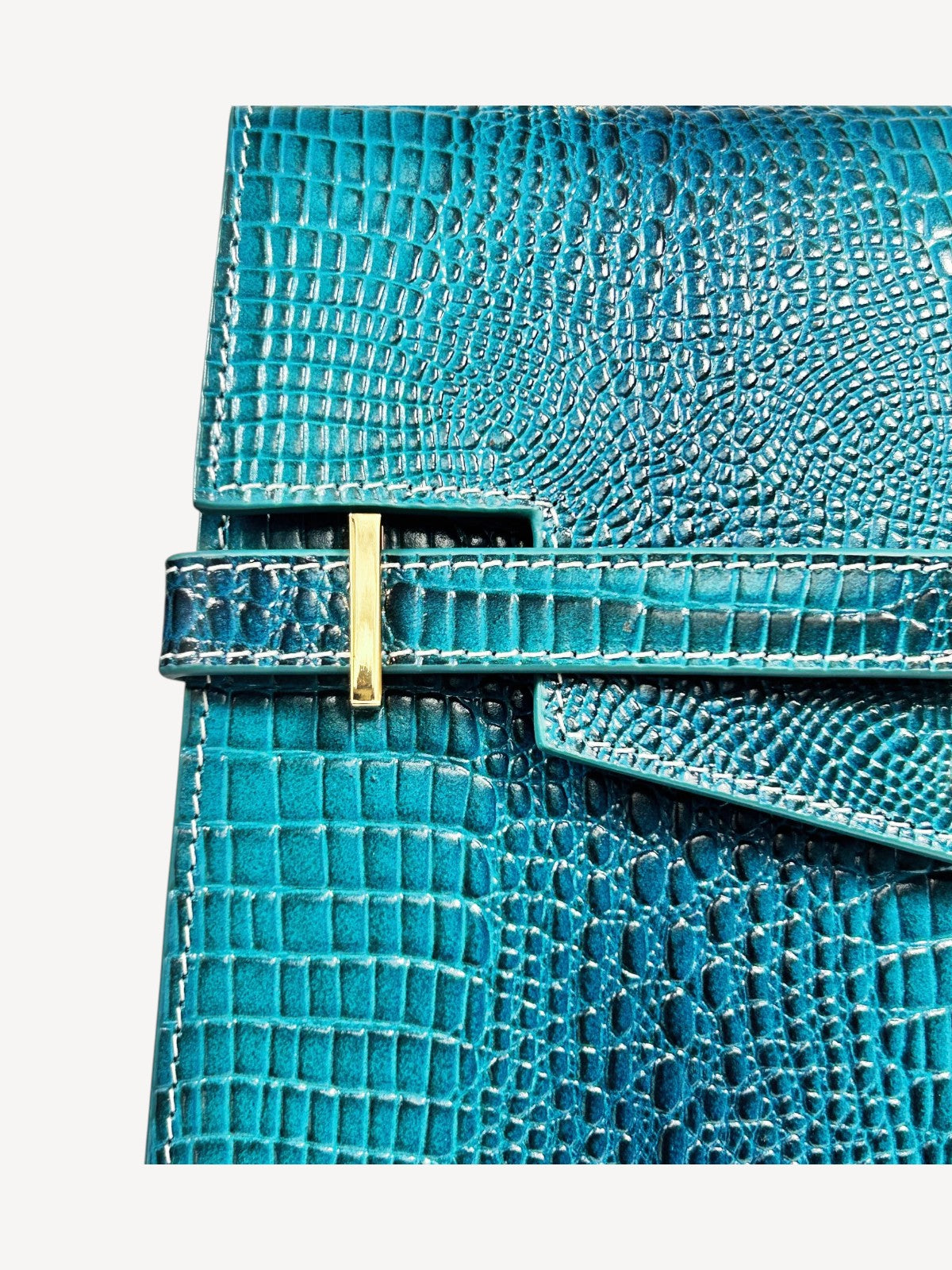 "Mi" Midi Top Handle - Croc Embossed