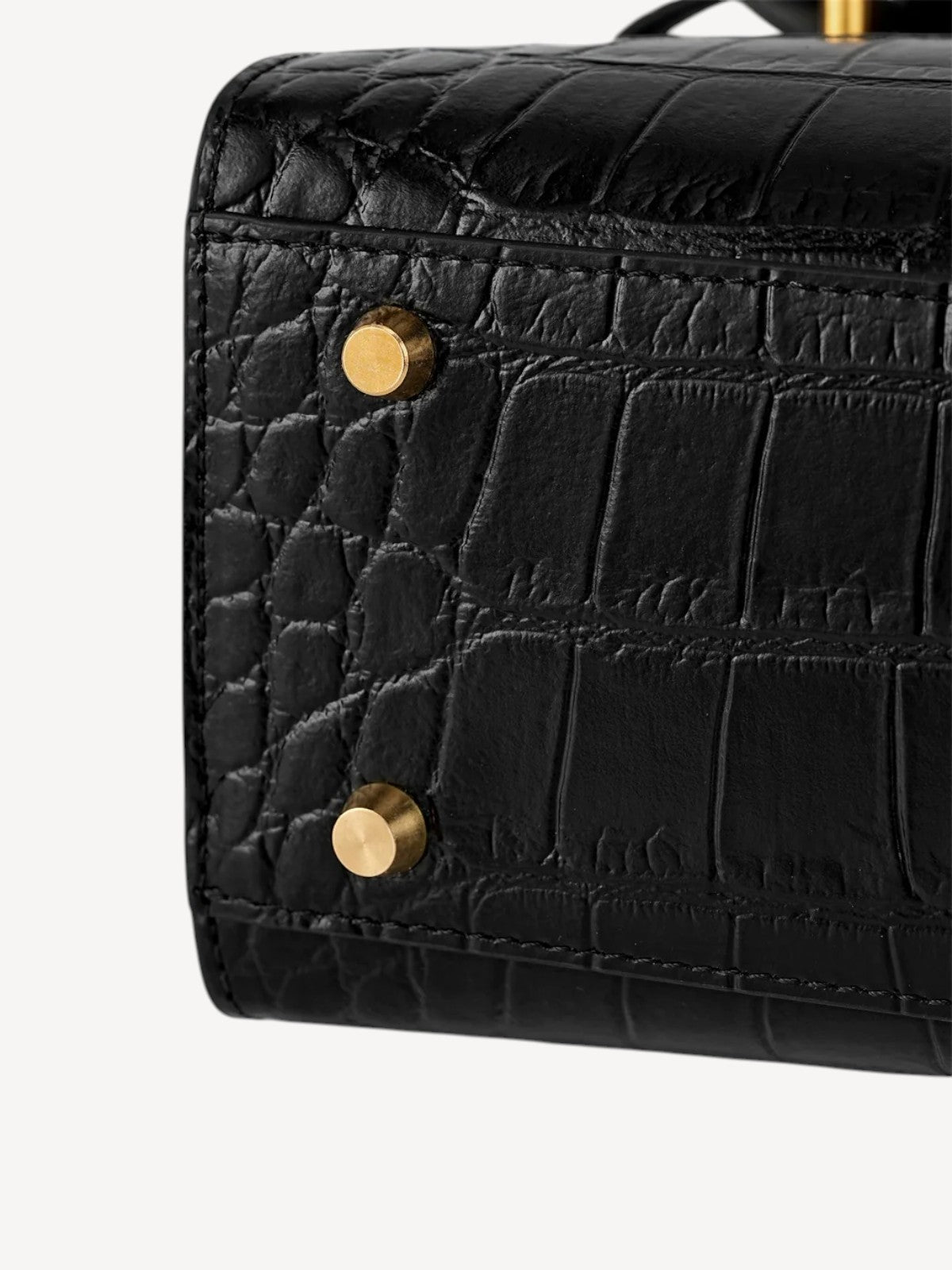 Kensington - Top Handle in Croc Embossed