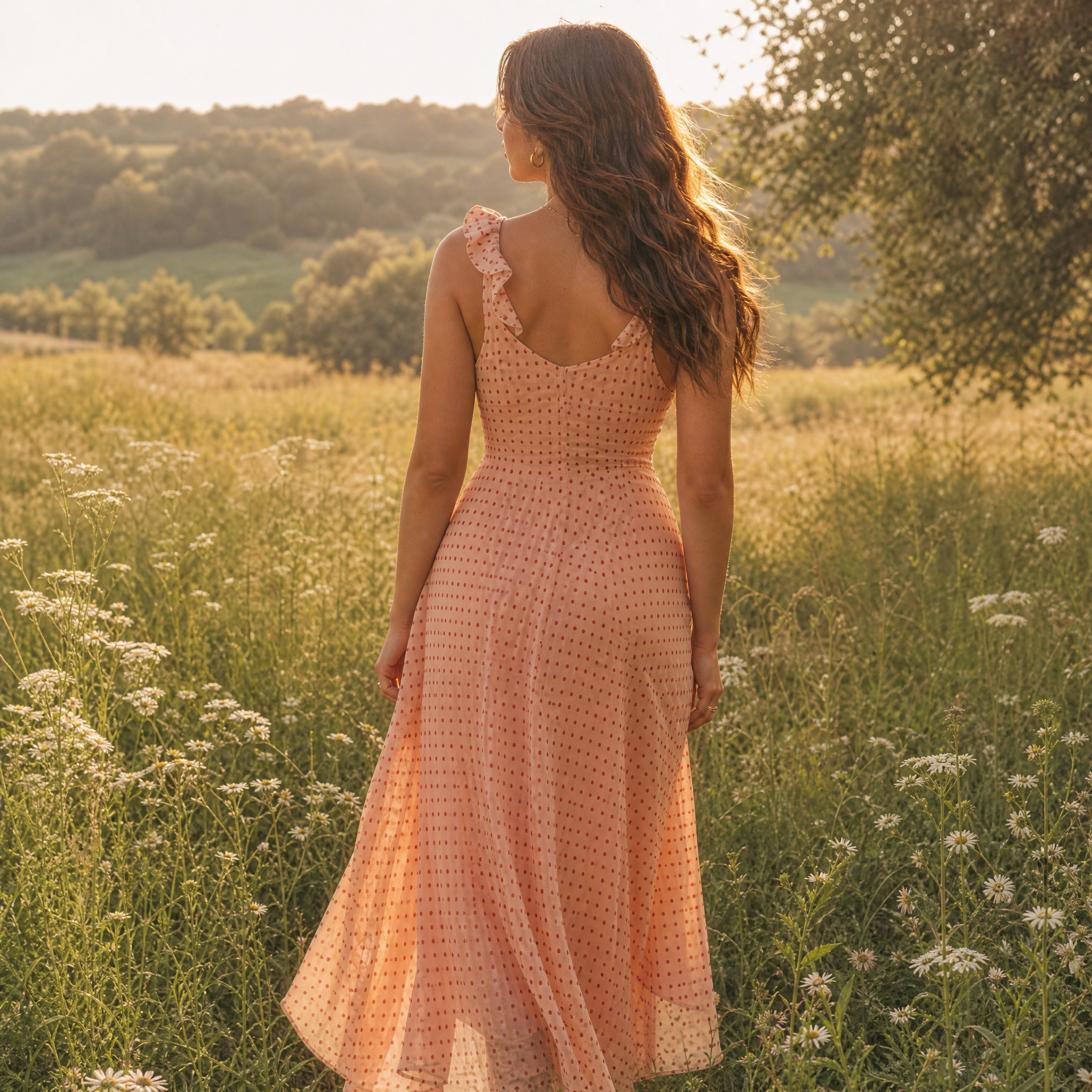 Polka Dot Midi Dress
