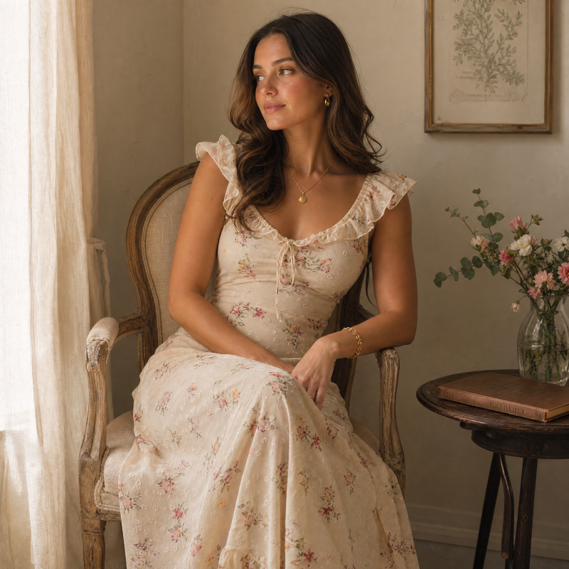Floral Ruffle Dress
