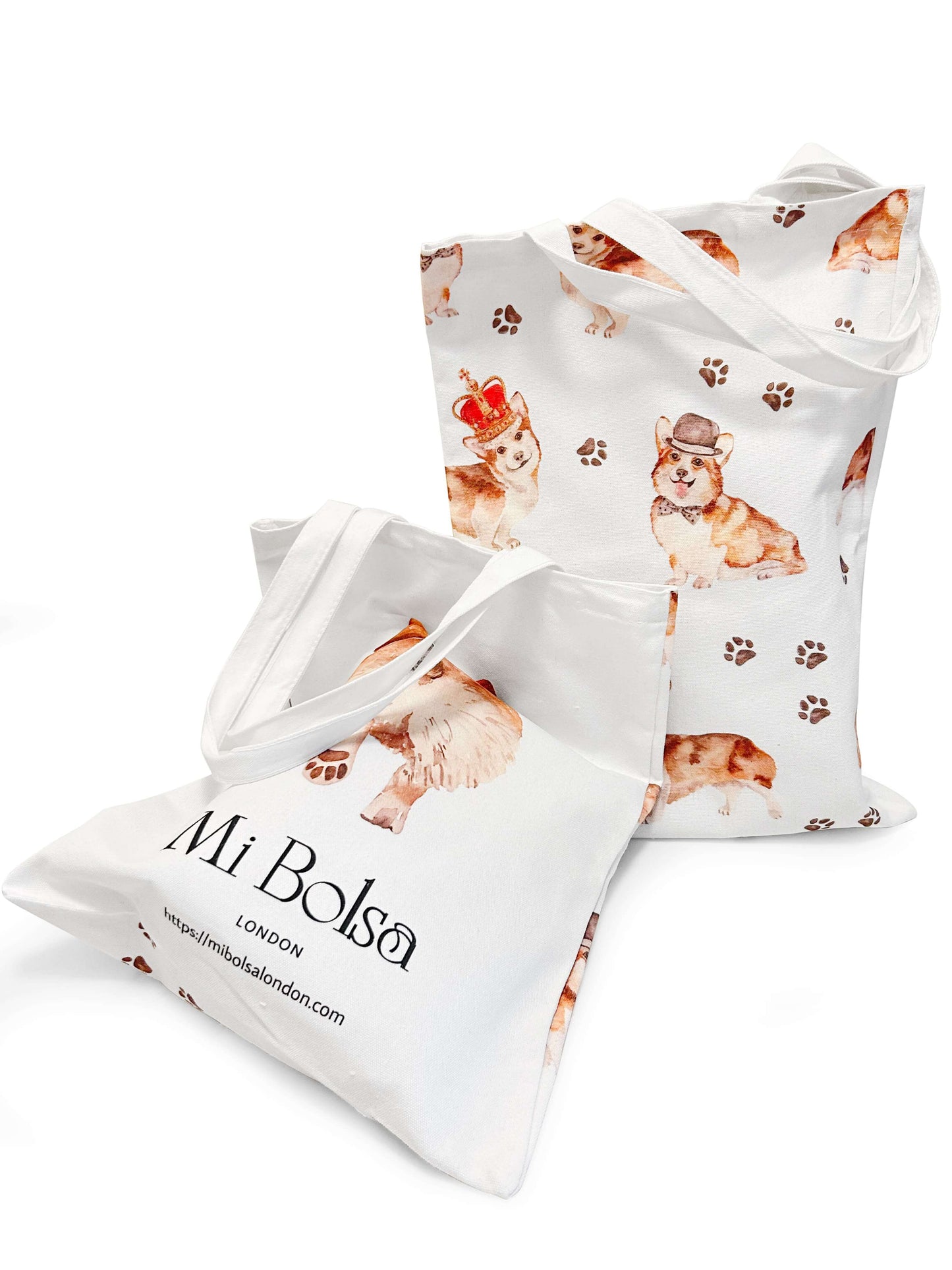 Mi Bolsa London Corgi Canva Bag