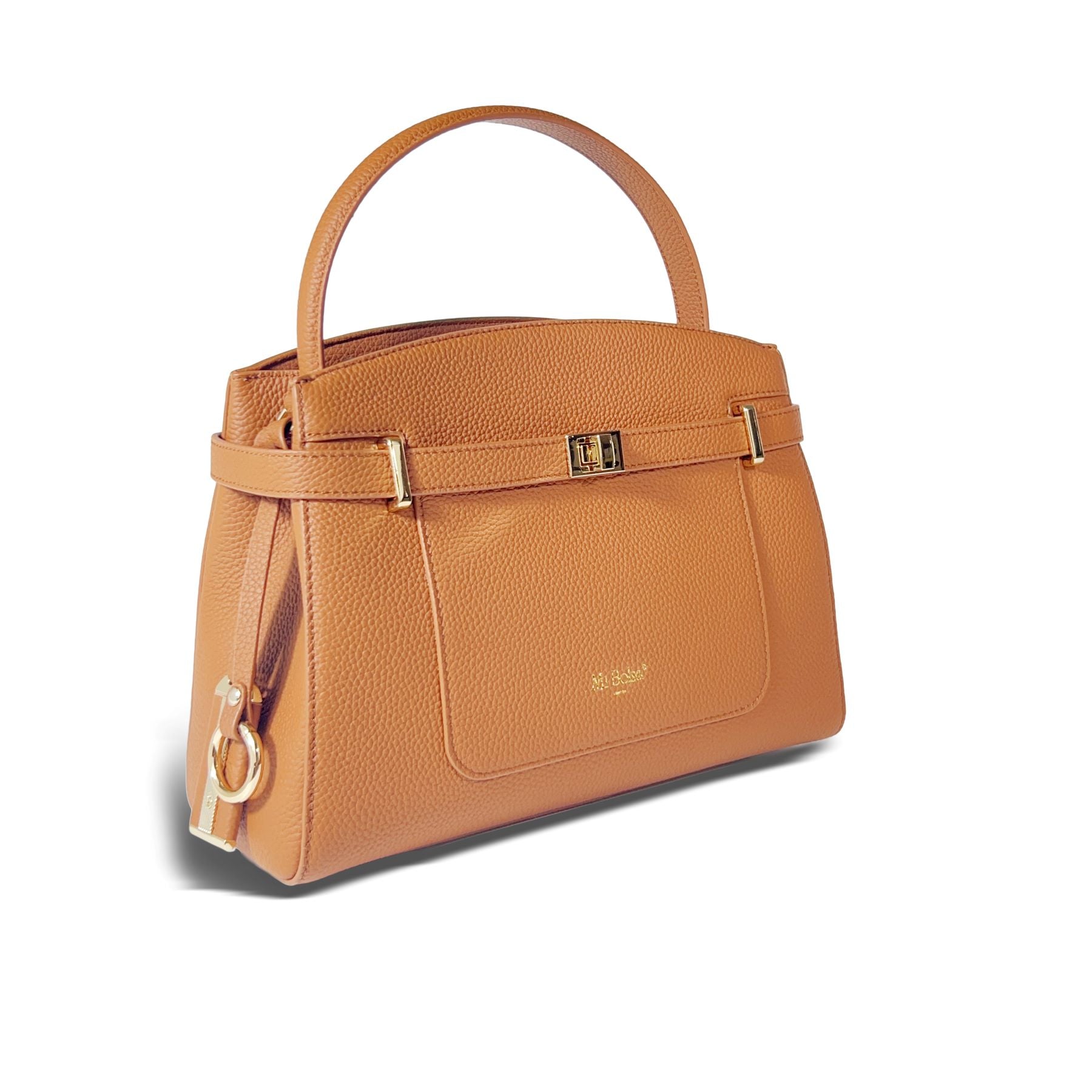 Manhattan Top Handle Bag - Biscuit