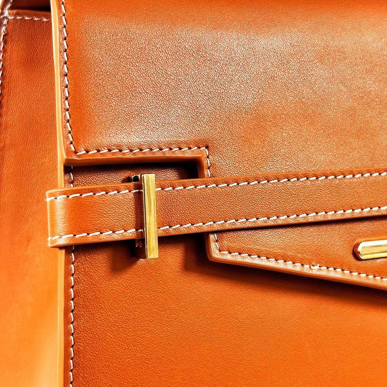 "Mi" Midi Top Handle - Caramel