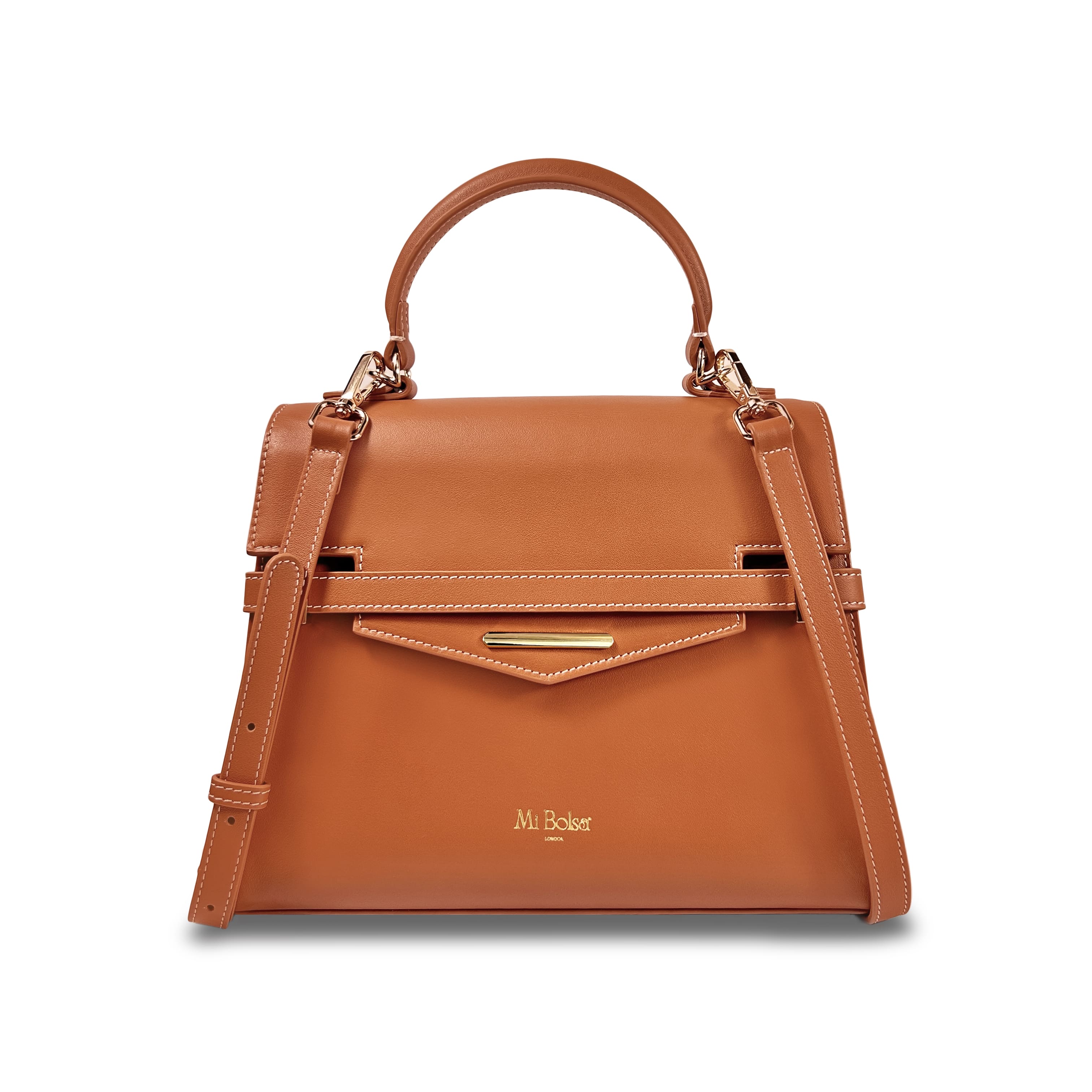 "Mi" Midi Top Handle - Caramel Original