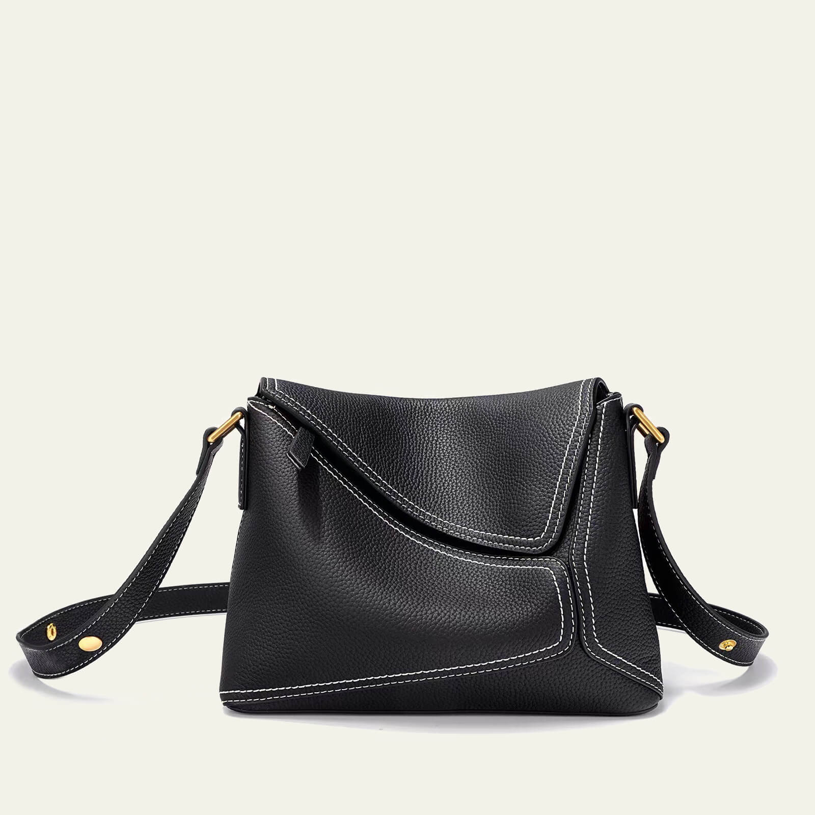 Lucia Dos Shoulder/Crossbody Bag - Black