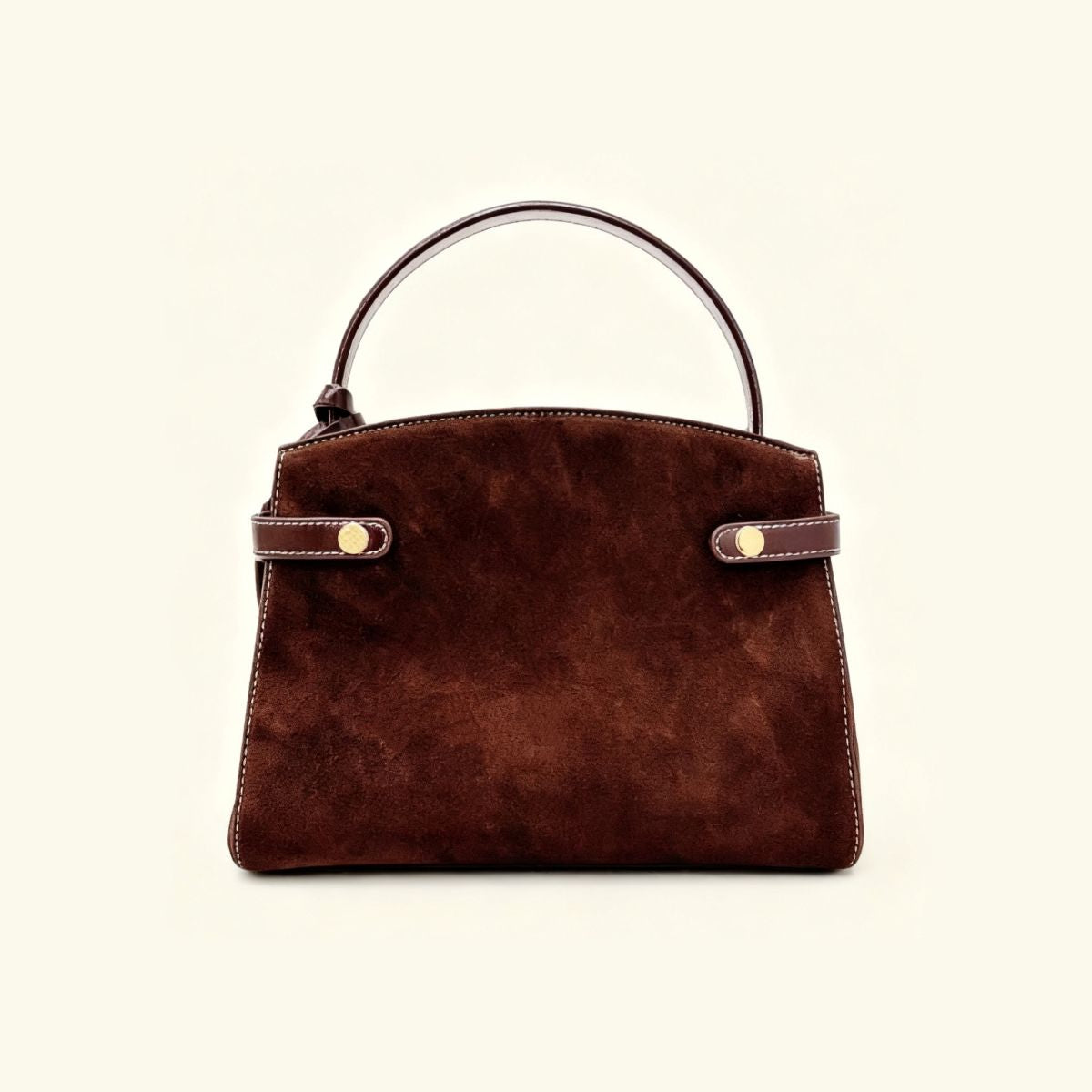 Manhattan Top Handle - Coffee Suede
