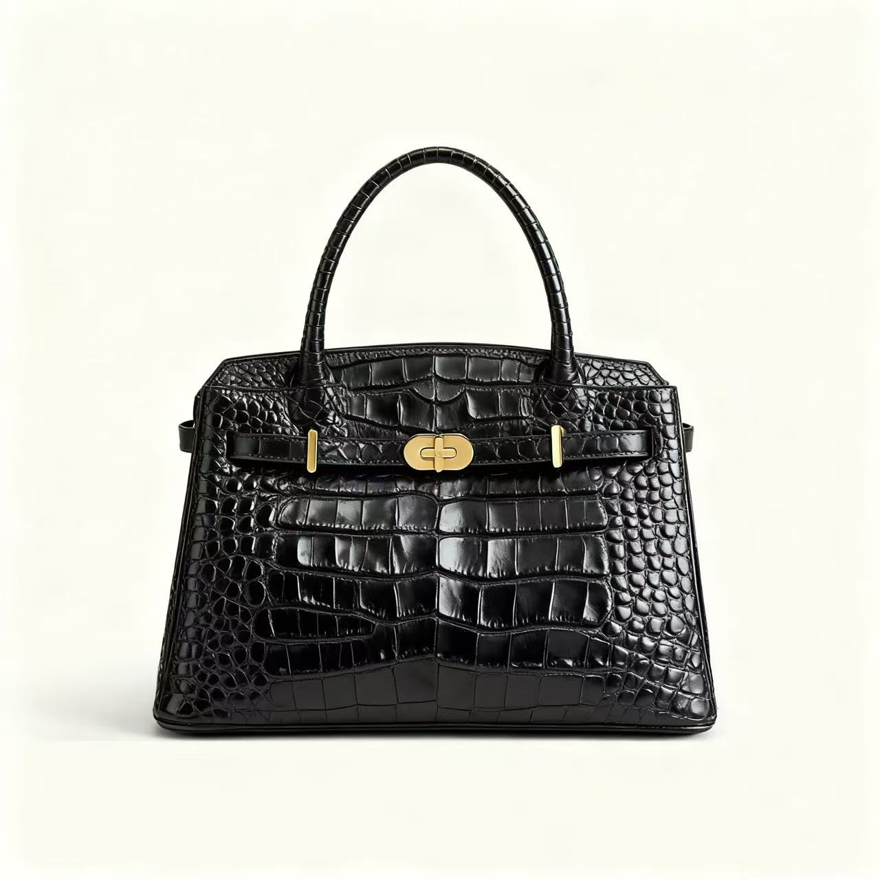 Kensington - Top Handle in Croc Embossed