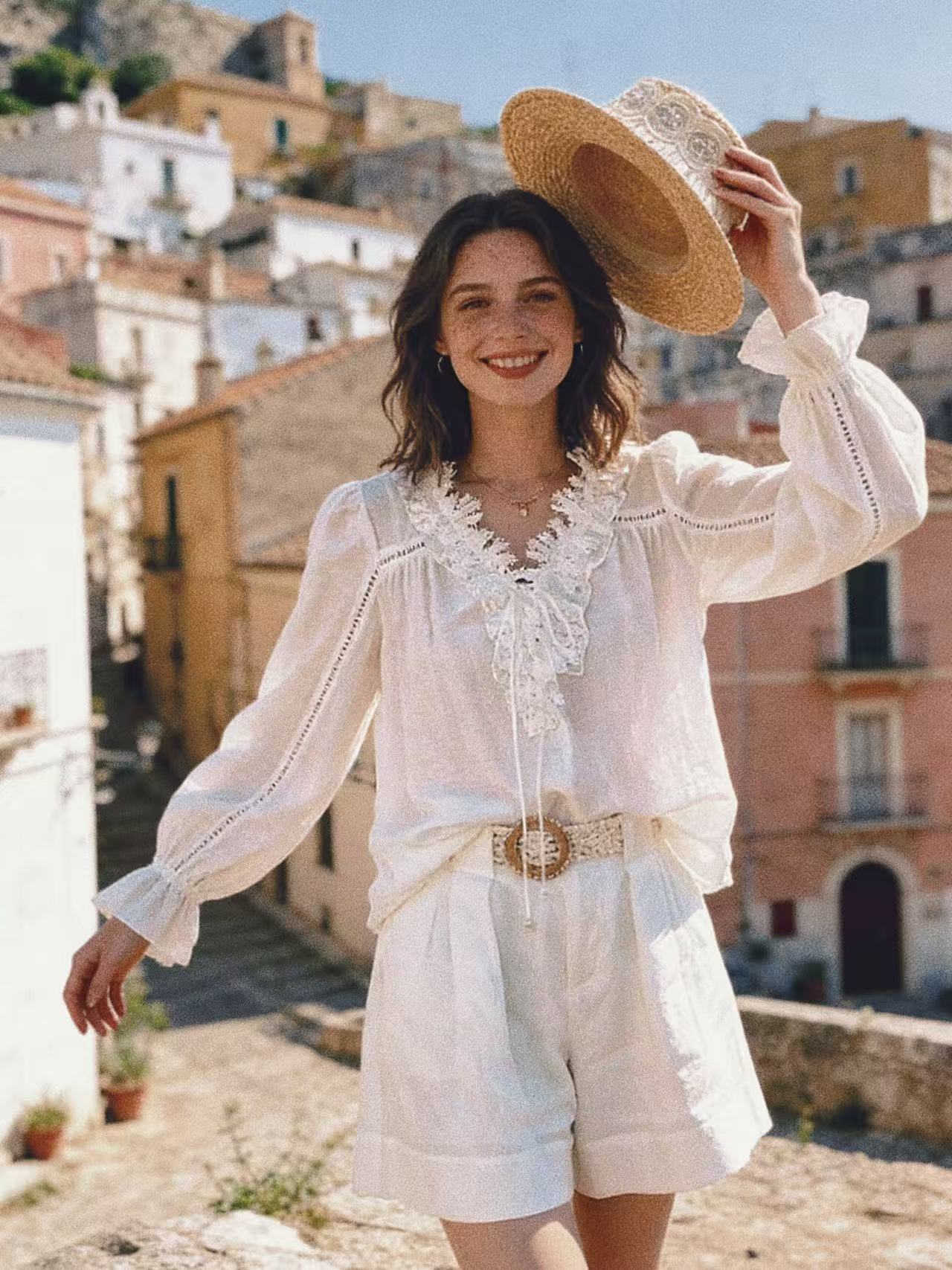 Flora V Neck Set