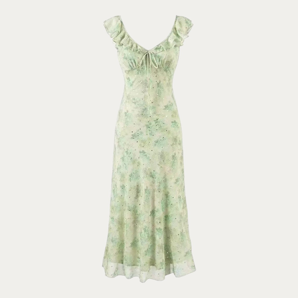 Mint Ruffle Maxi Dress