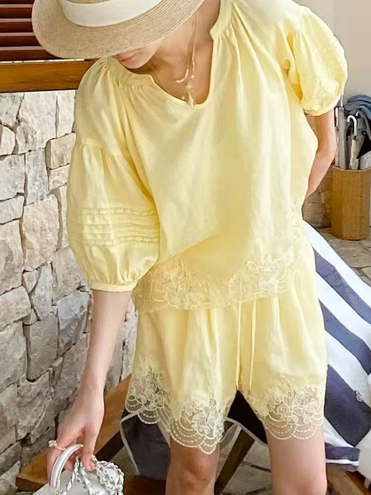 Lemon Lace Set