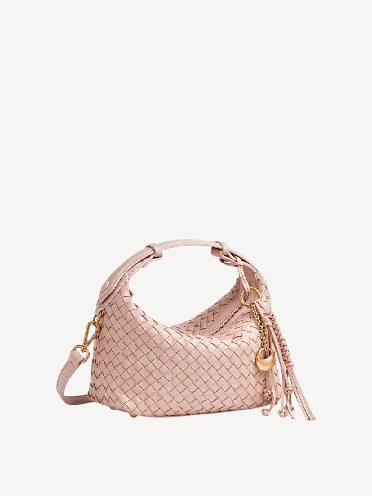 Camilla Half Moon Woven - Baby Pink