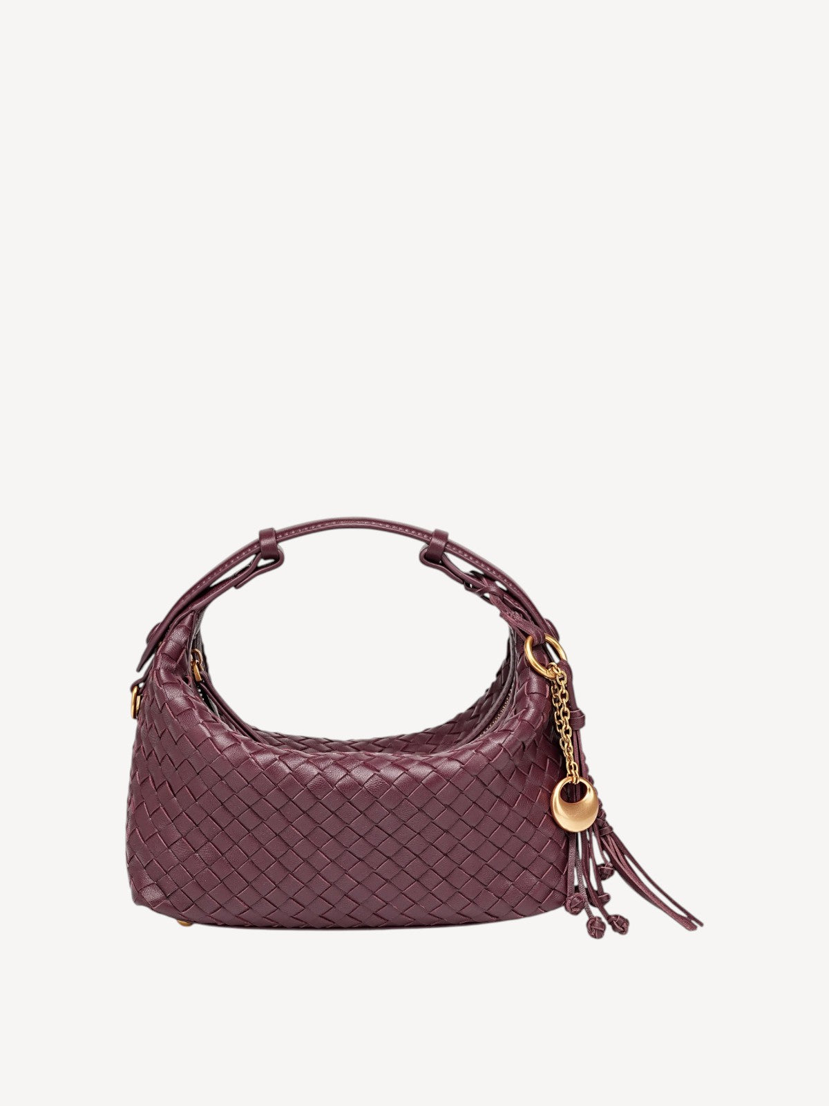 Camilla Half Moon Woven - Burgundy