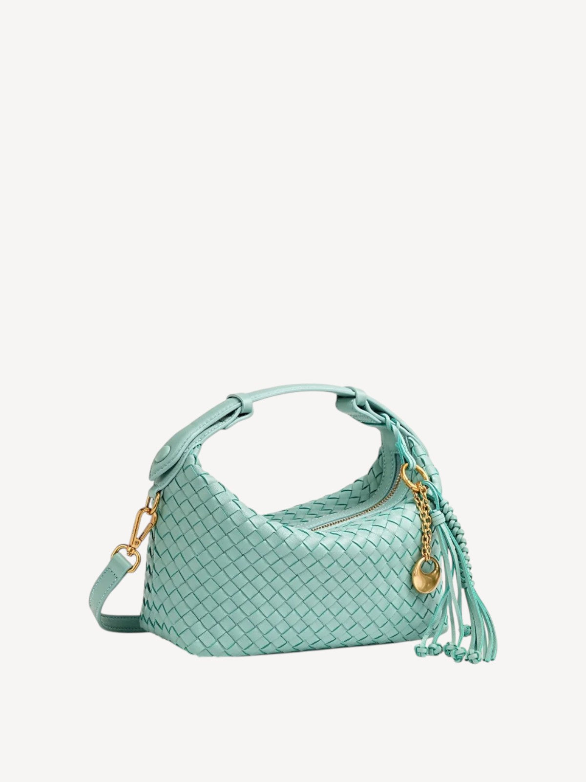 Camilla Half Moon Woven - Sky Blue